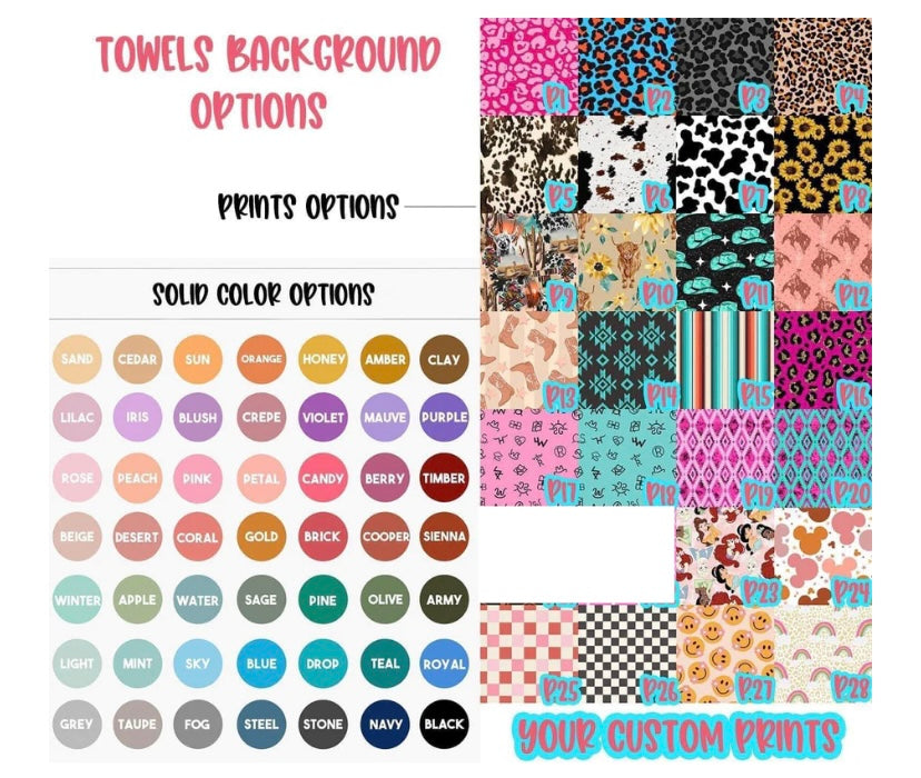 Custom Name Towel - PREORDER