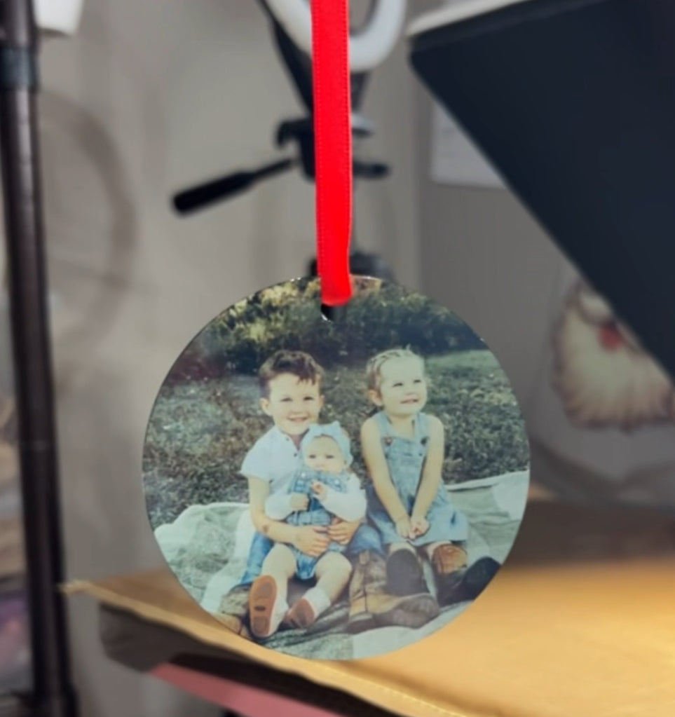 Aluminum Photo Ornament