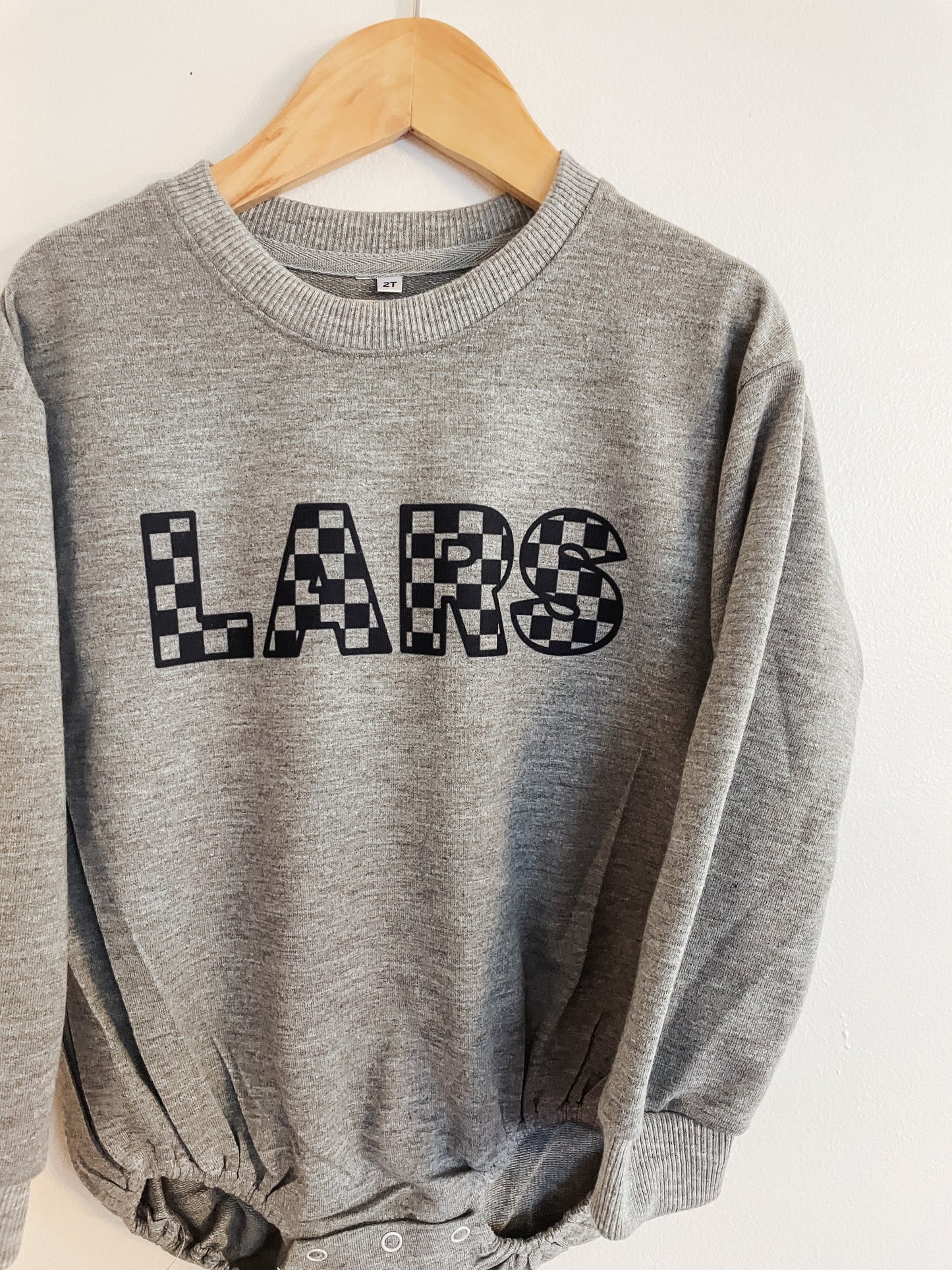 Checkered Uniquely You - Personalized Name Top