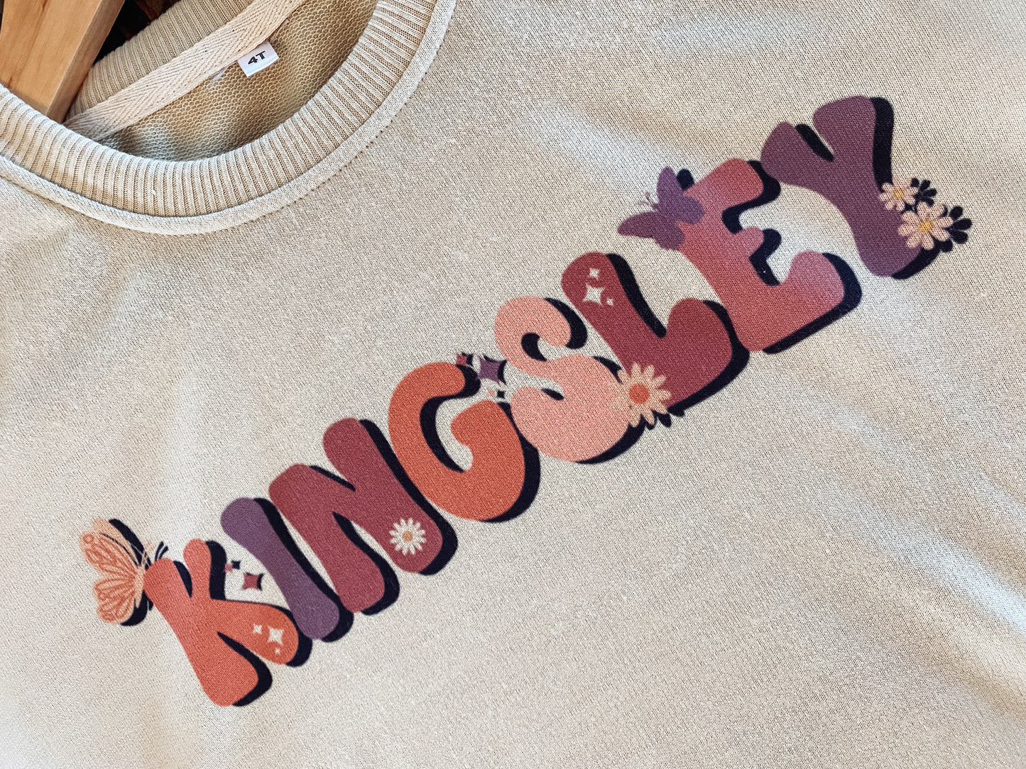 Floral Uniquely You - Personalized Name Top