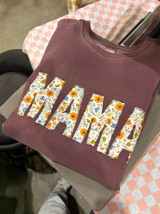 Mama Floral Crewneck
