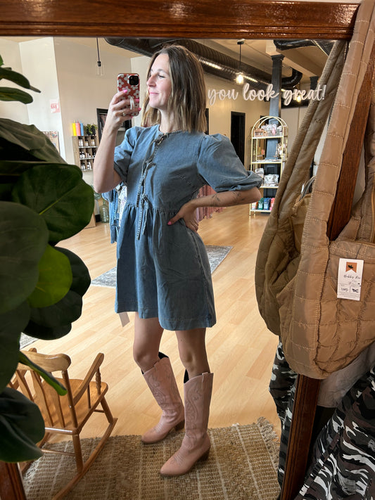 The Darling Denim Dress