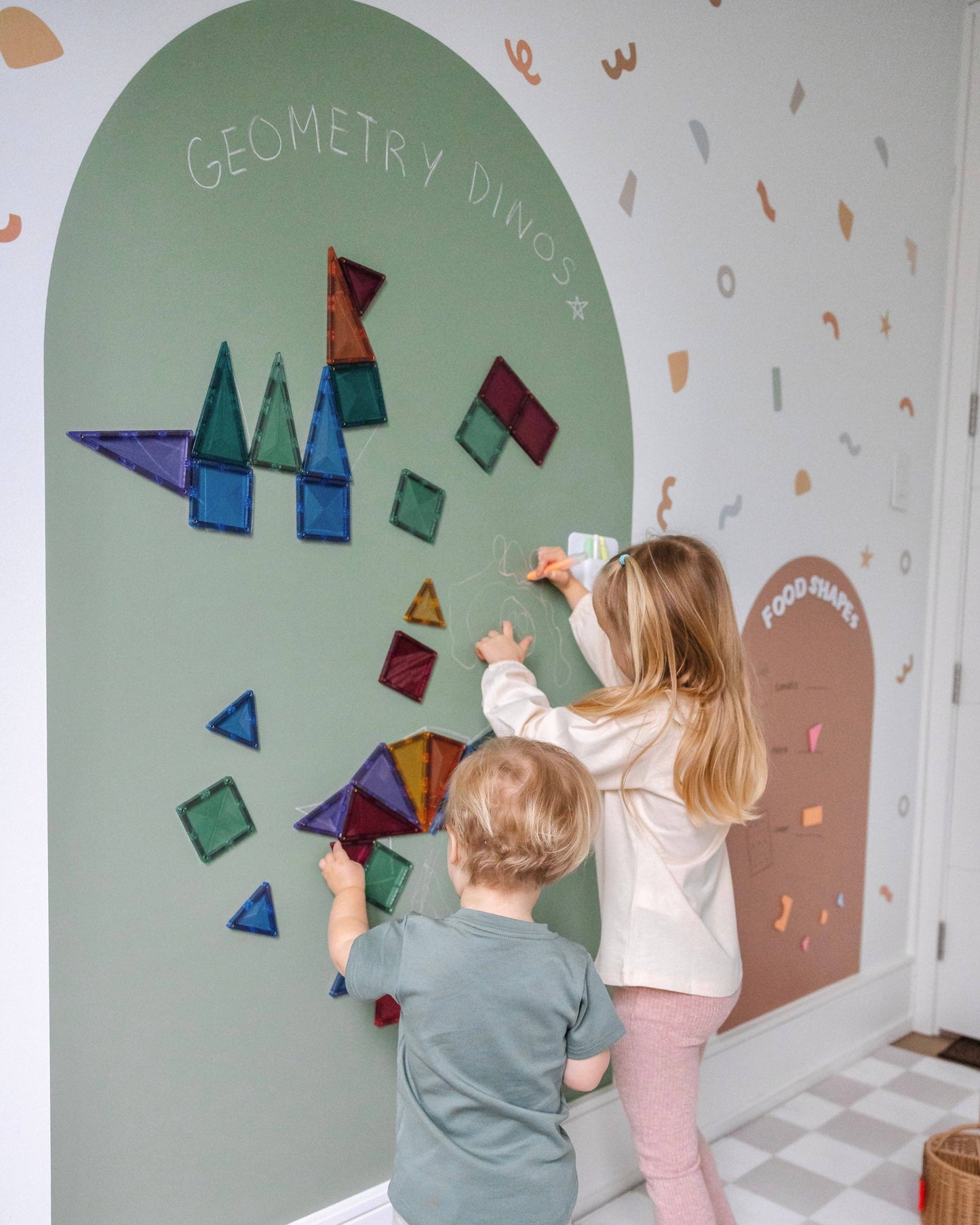 JUMBO Magic Playwall - Arch Magnetic Wall Decal for Kids