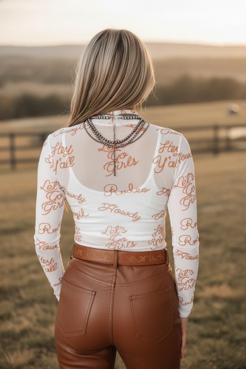 Western Mesh Top