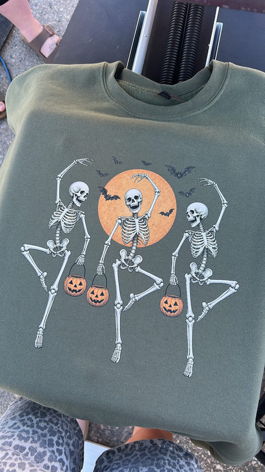 Happy Happy Skeletons Crewneck