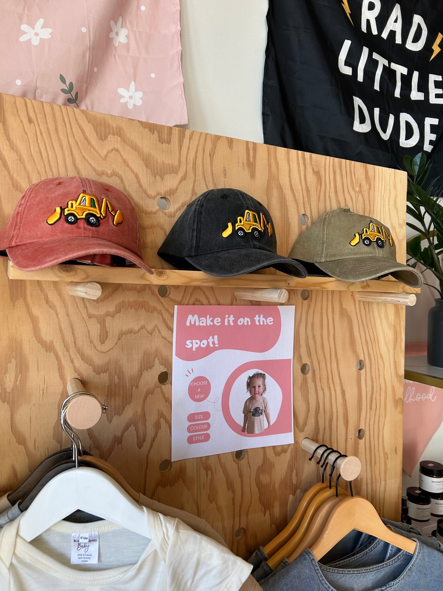 Backhoe Kids Hat
