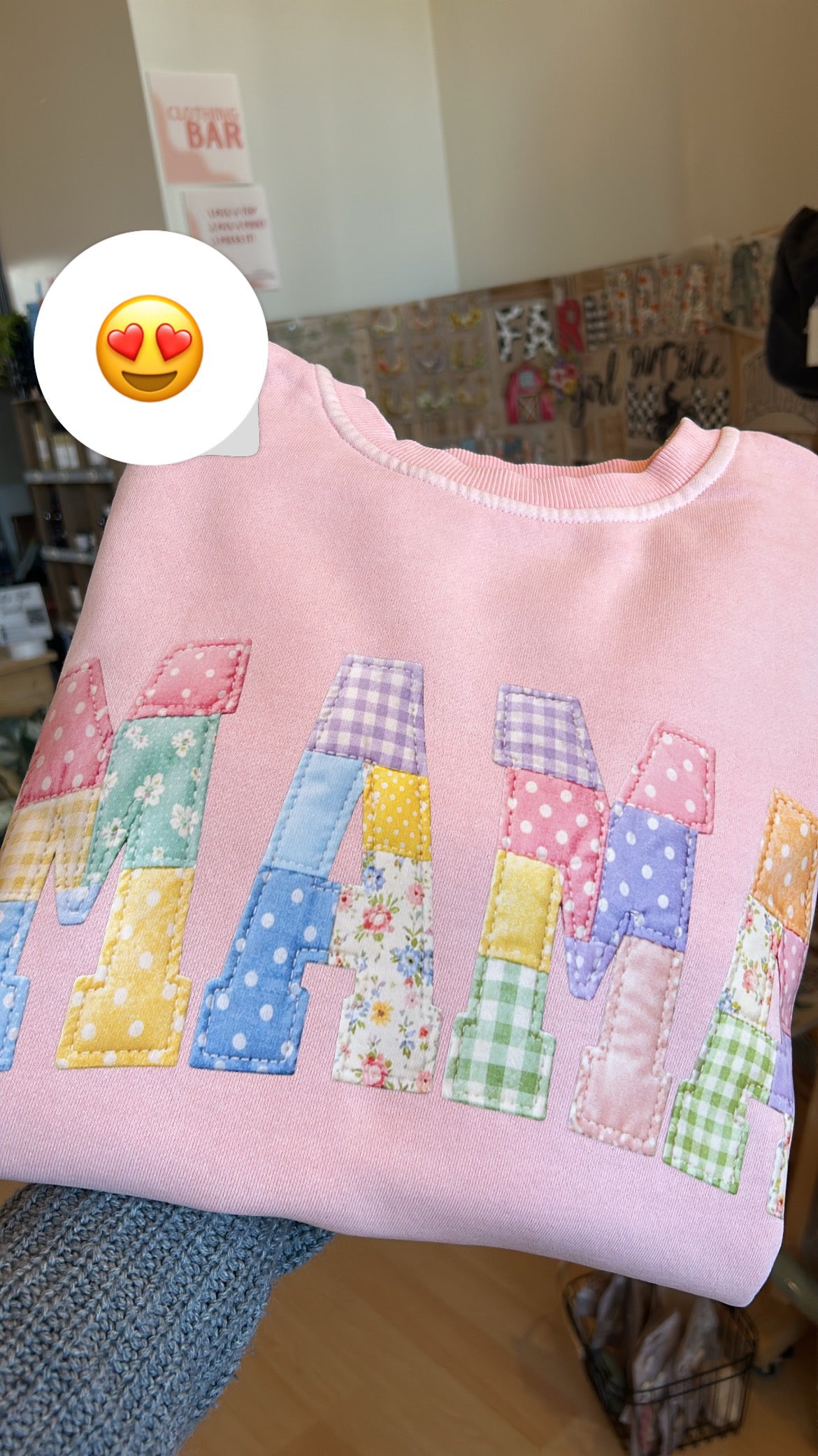 Patchwork Mama Crewneck