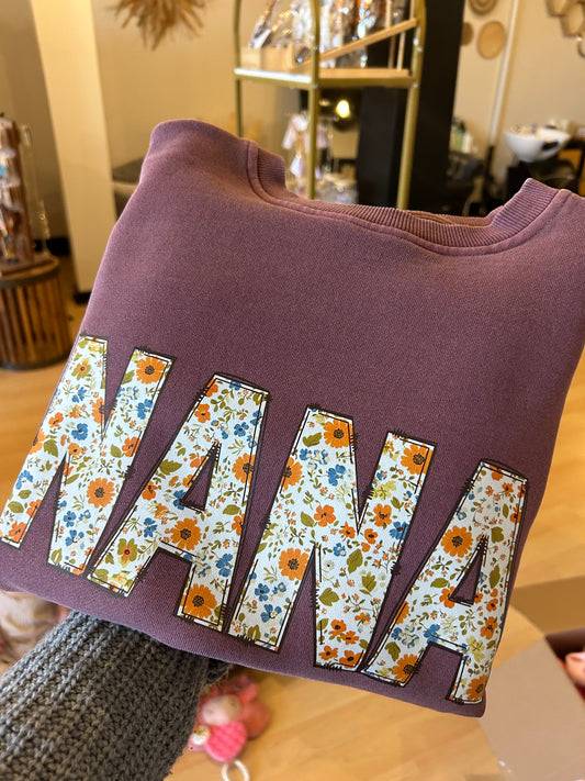 Nana Floral Crewneck