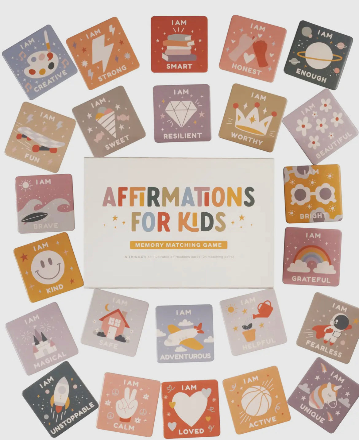 Kids Affirmation Matching Cards