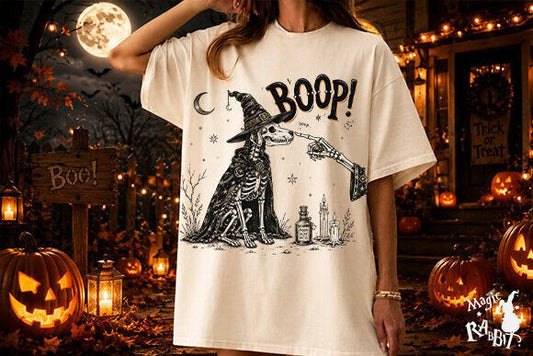 Boo'p! Doggy Skeleton Crewneck