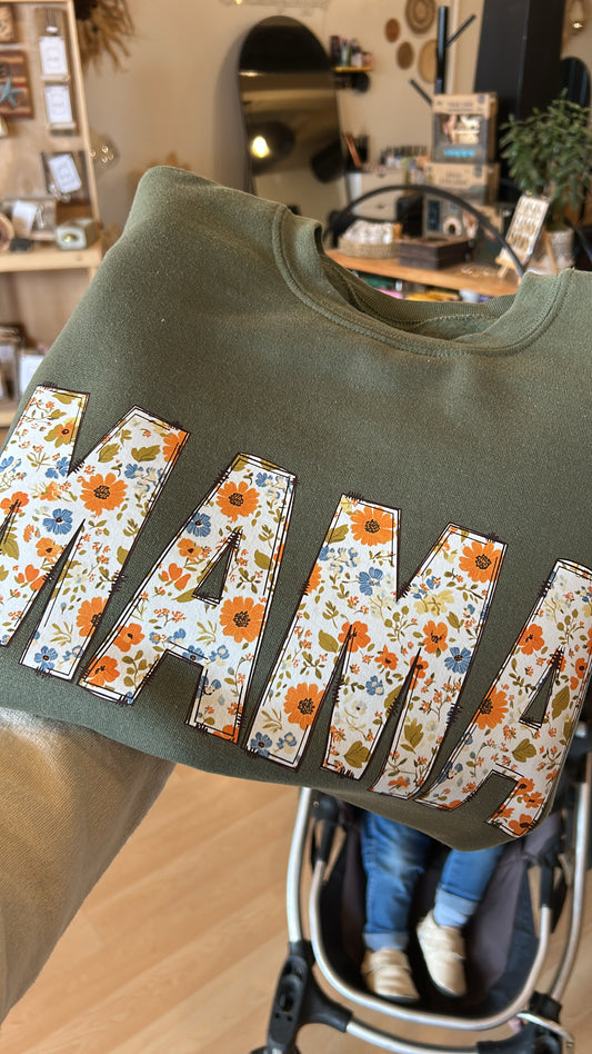 Mama Floral Crewneck