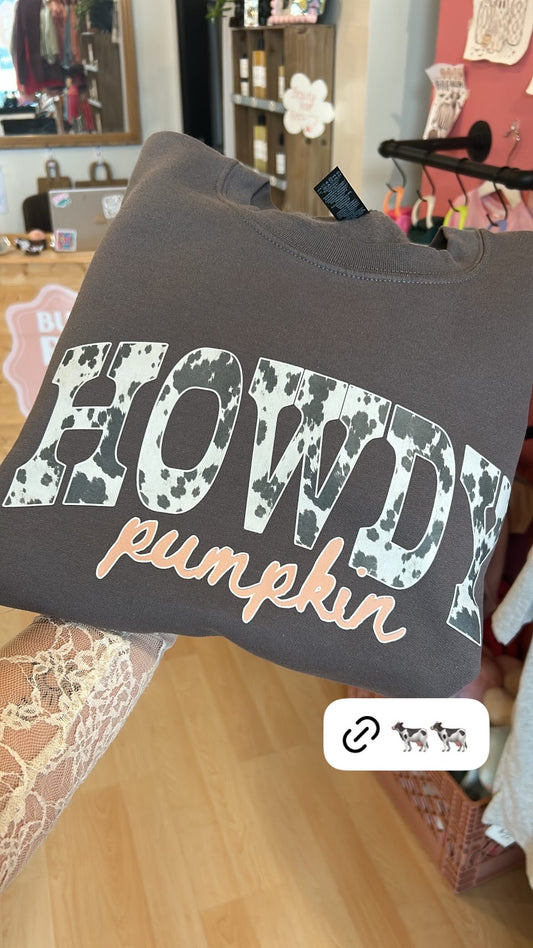 Howdy Pumpkin Crewneck