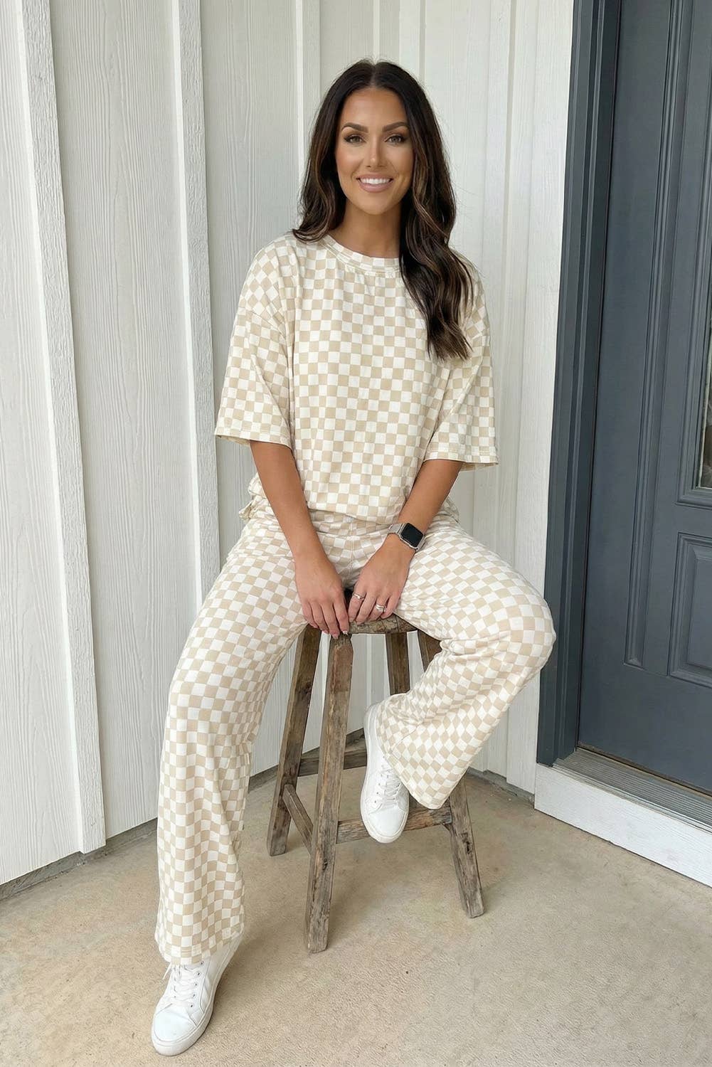 Checkered Lounge Set